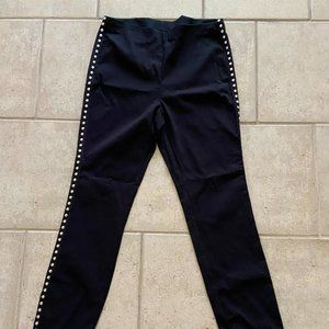 INC Black Studded Pants Size 4